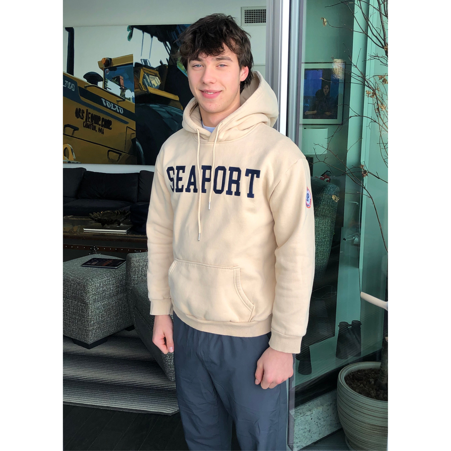 Cream Heavyweight Pullover Hoodie