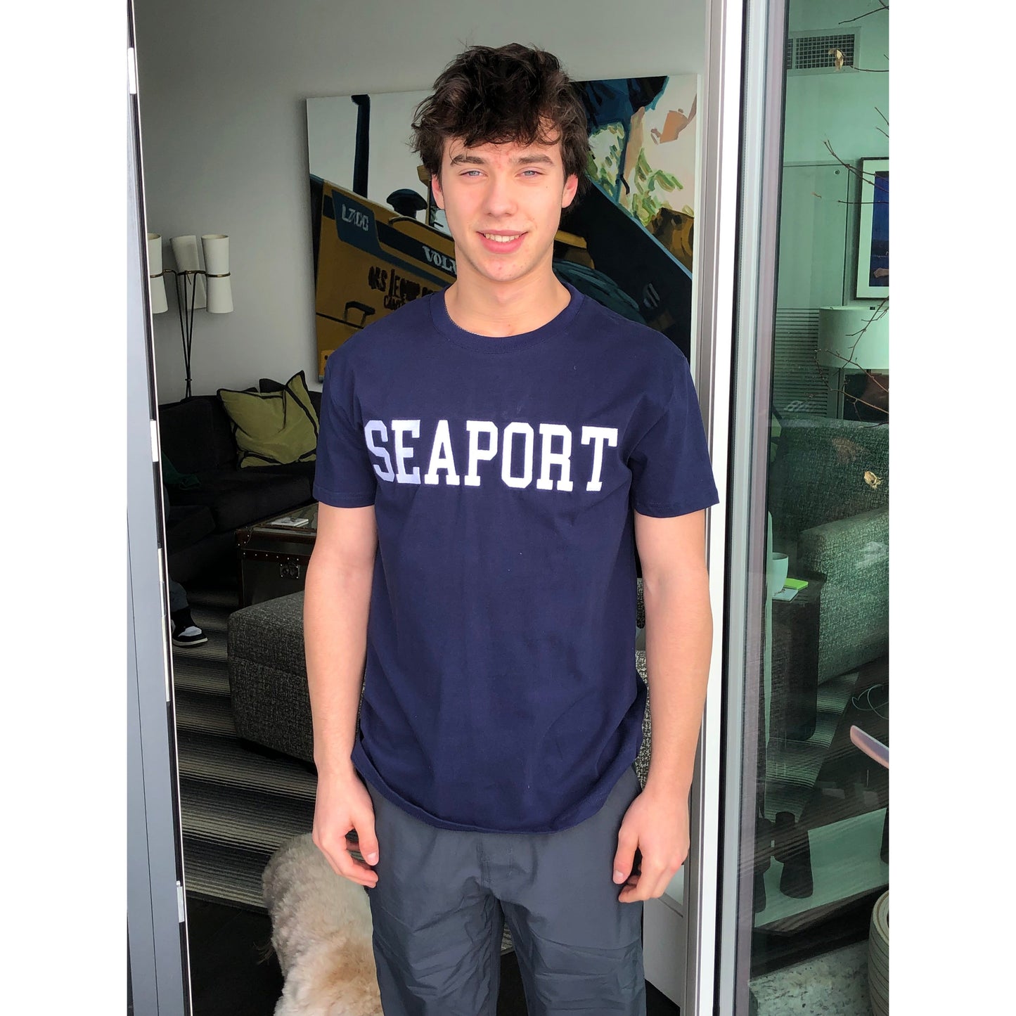Navy Blue Heavyweight Short-Sleeve T-Shirt