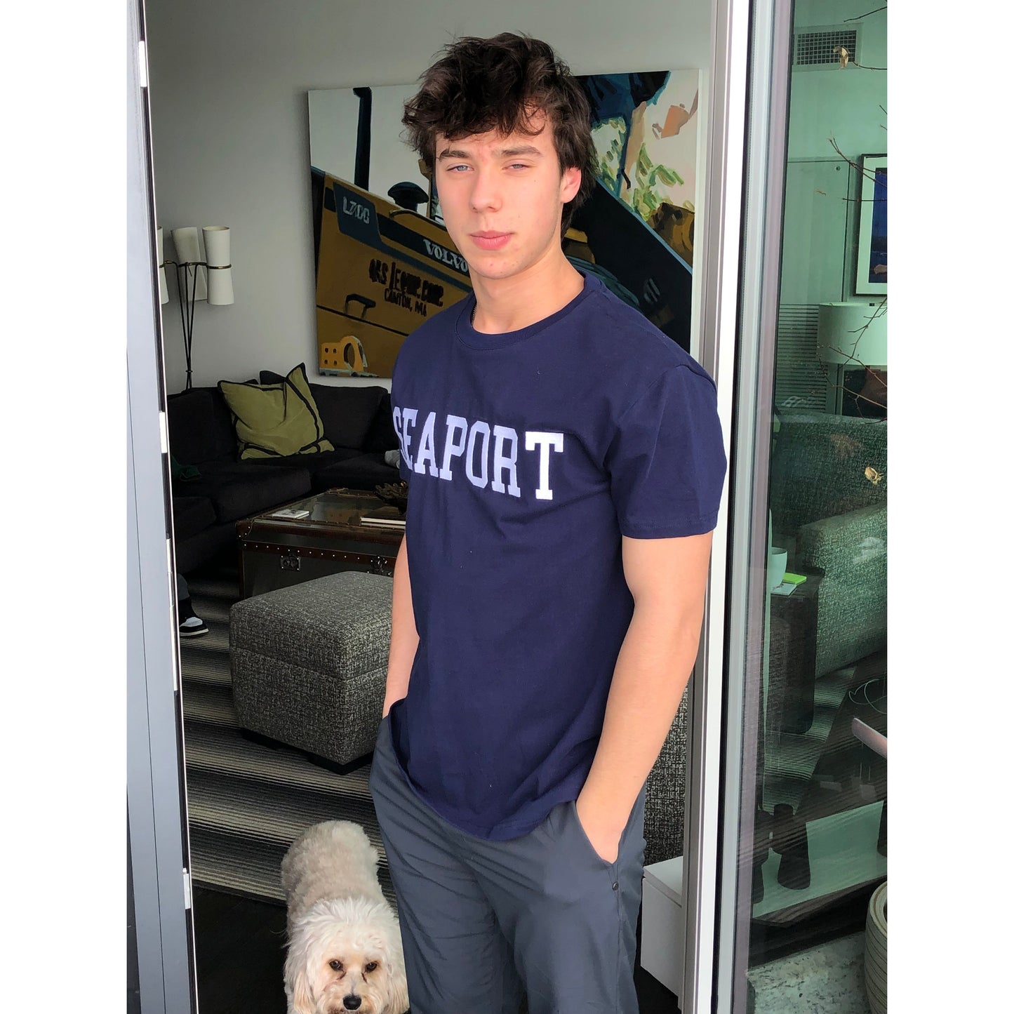 Navy Blue Heavyweight Short-Sleeve T-Shirt