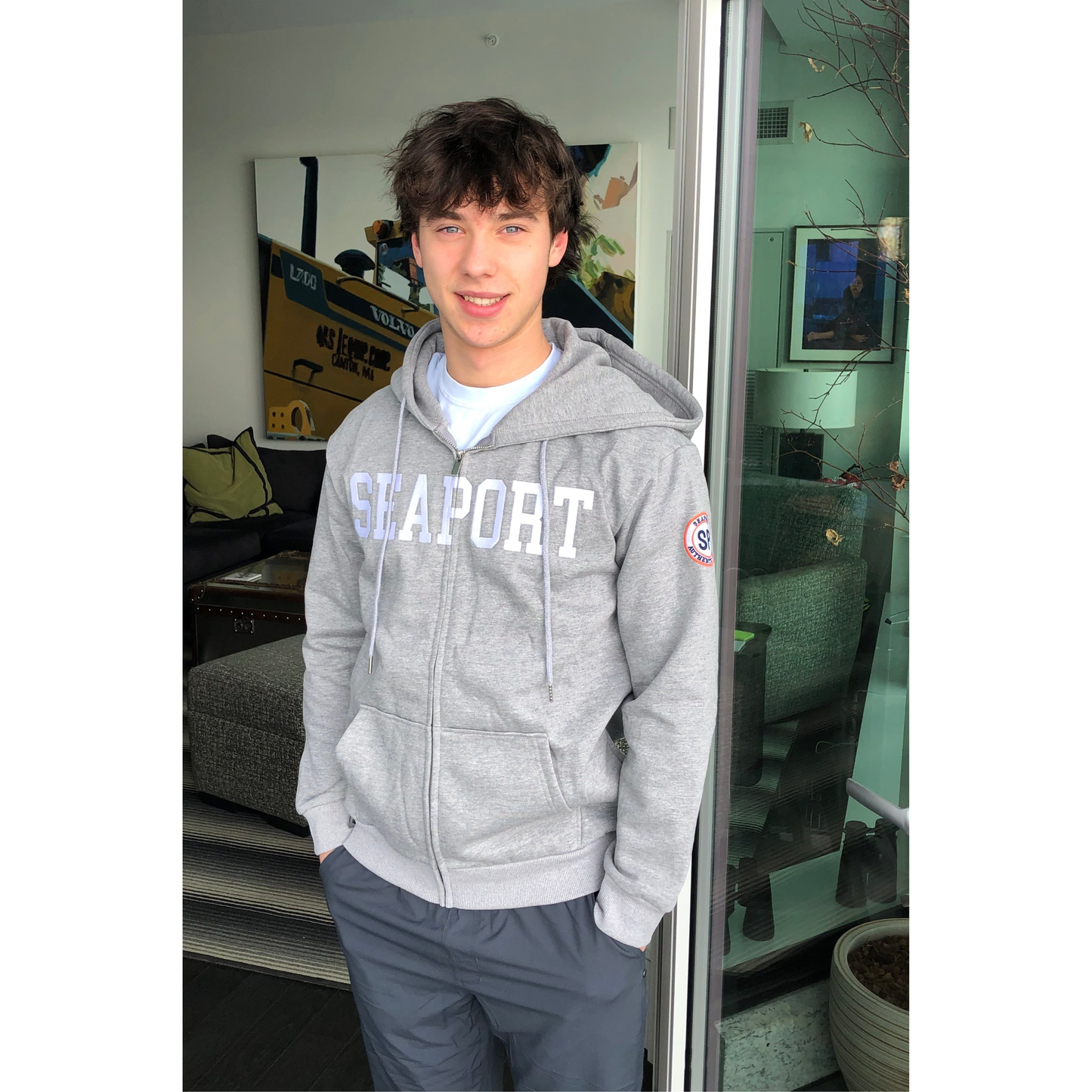 Dark Gray Zip Hoodie