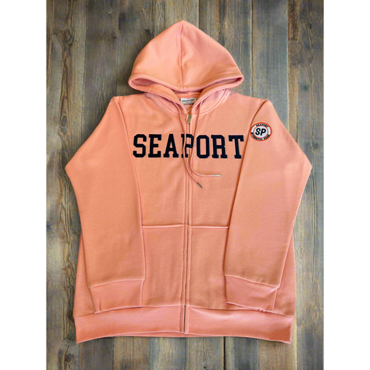 Peach Zip Hoodie