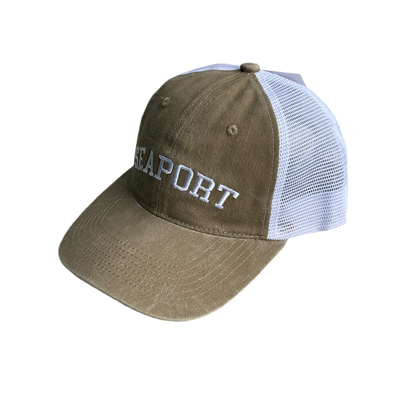 Dark Tan Cotton Mesh Hat