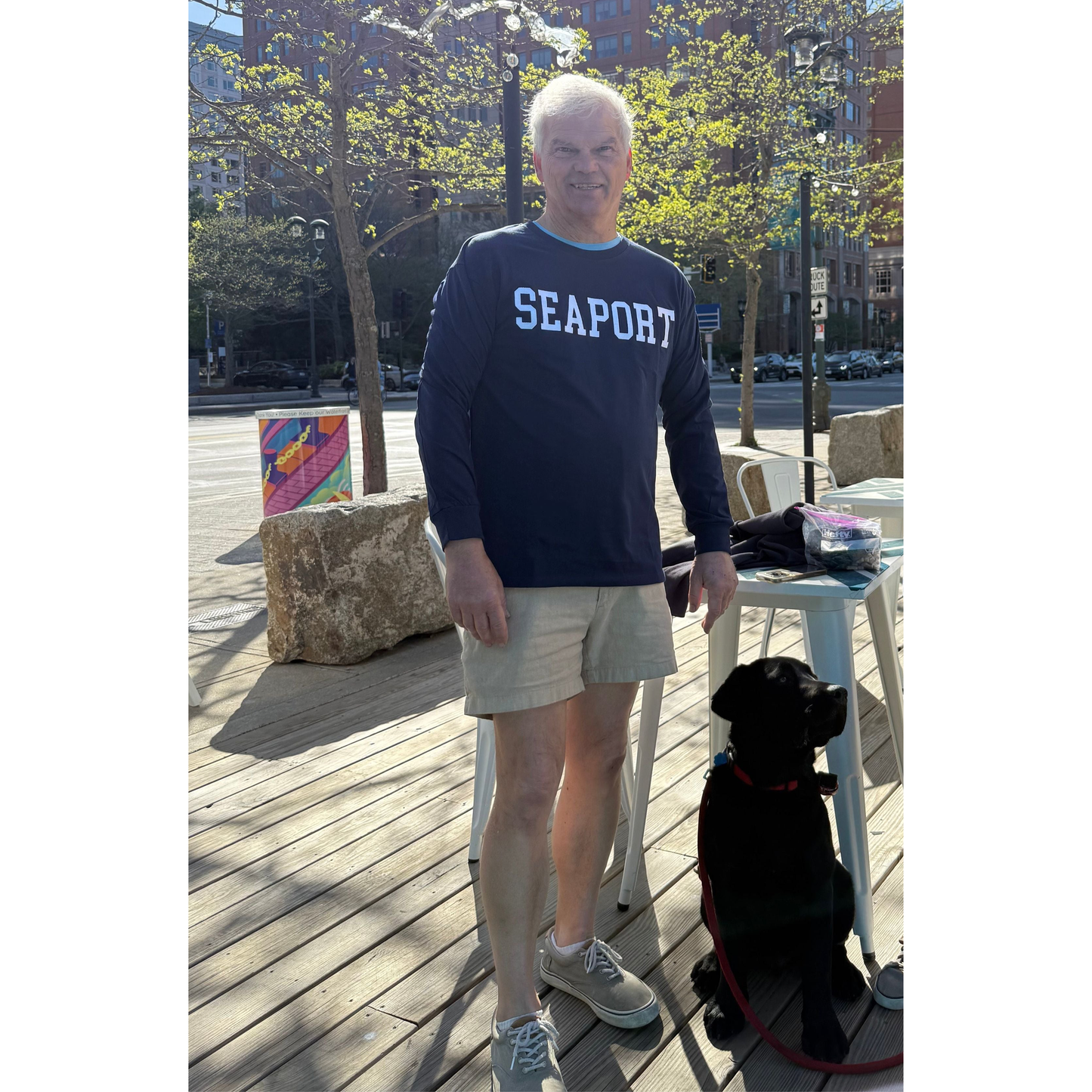 Navy Blue Heavyweight Long Sleeve T-Shirt – Stylish, Durable, and Versatile