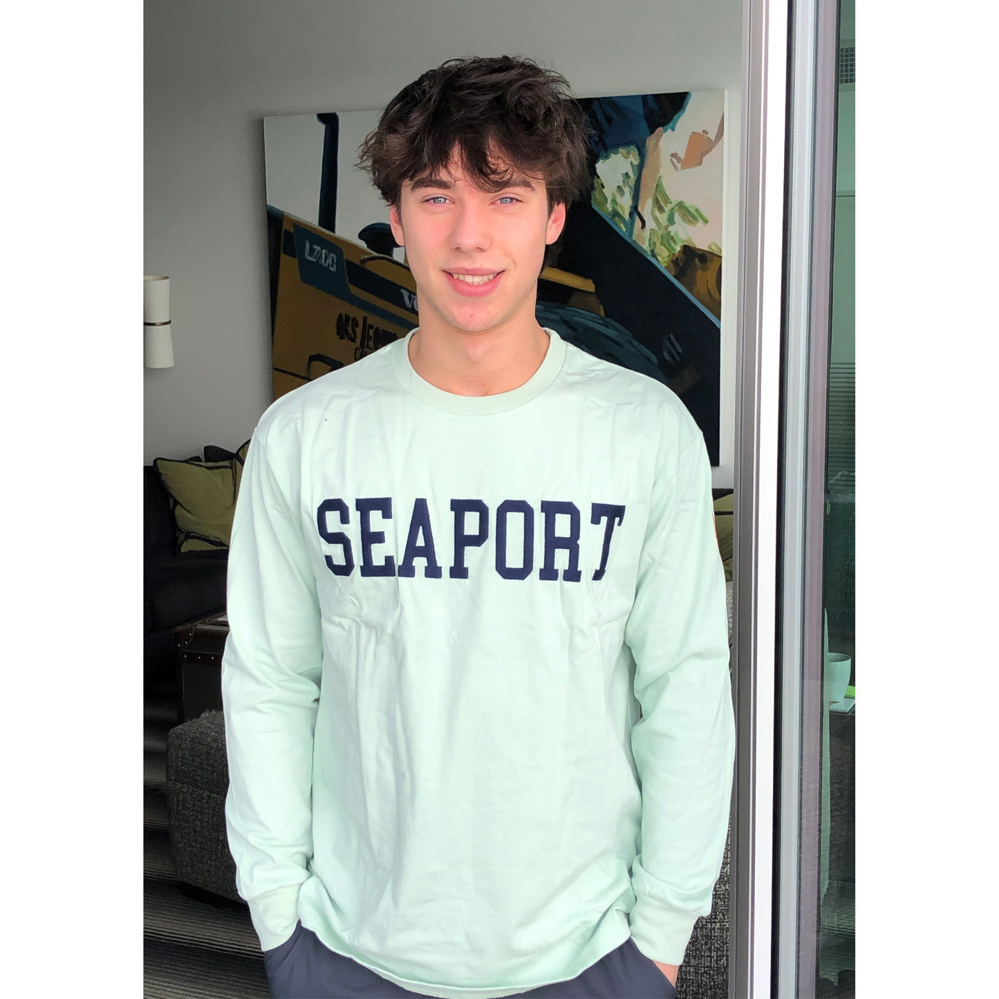 Mint Green Heavyweight Long Sleeve T-Shirt