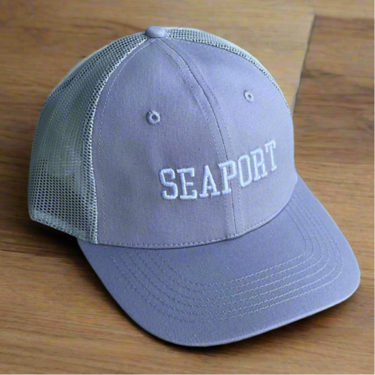 Gray on Gray Mesh Hat with Classic Logo