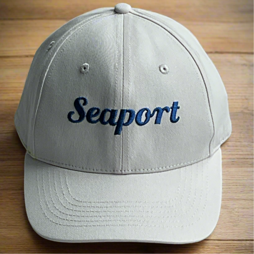 Cream Cotton chino cap