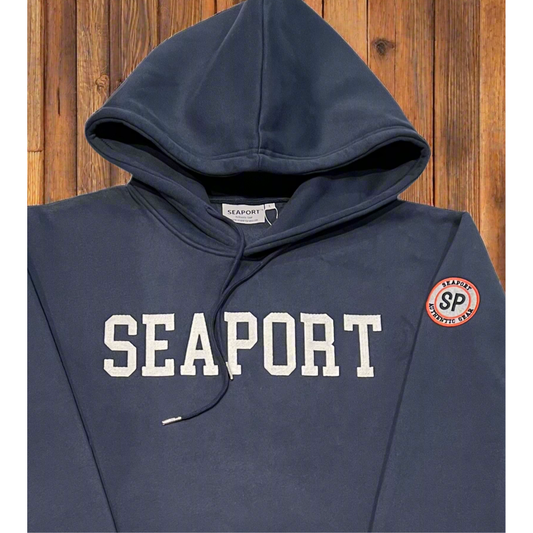 Navy heavyweight pullover hoodie 