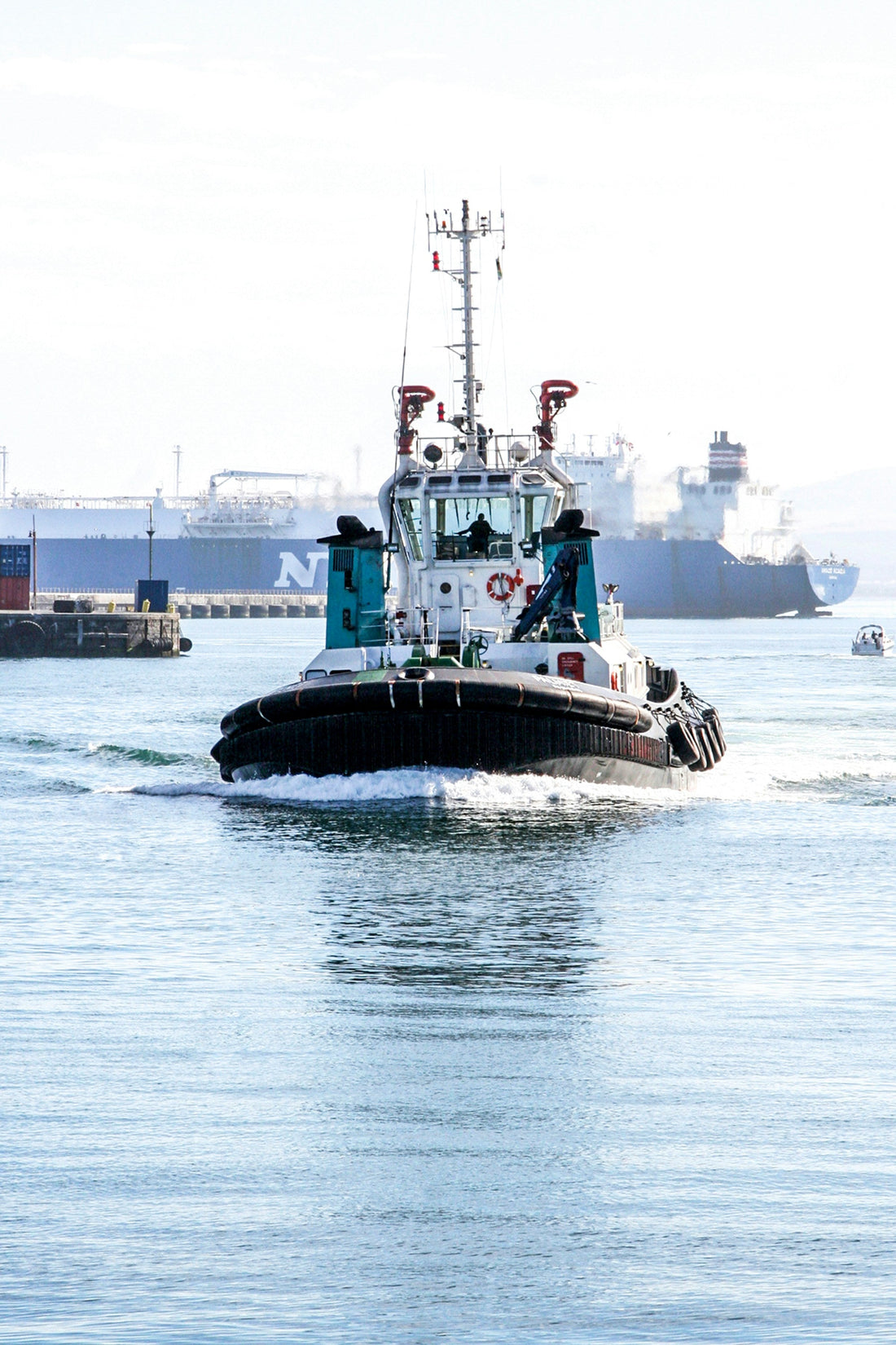 Tug boat in the harbor