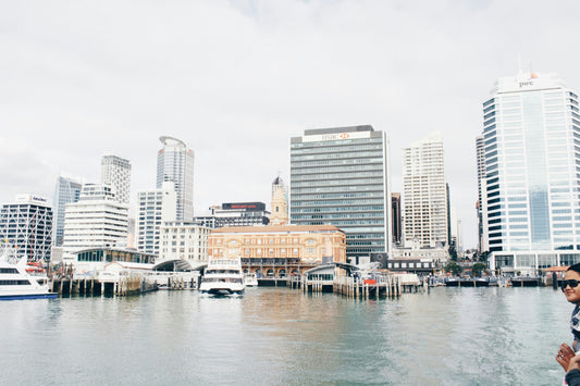 Harbor view of the city 