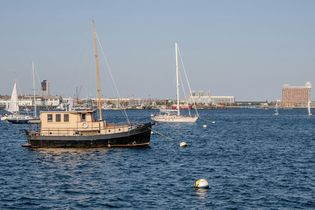 Fishing boats on Boston Harbor