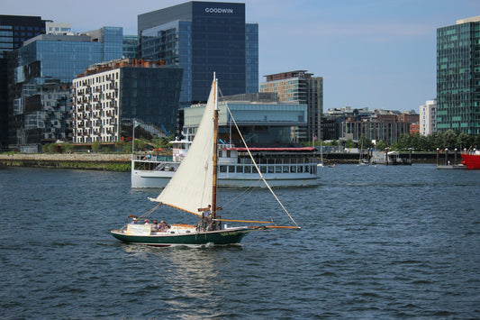 Sail boat on Boston Harbor