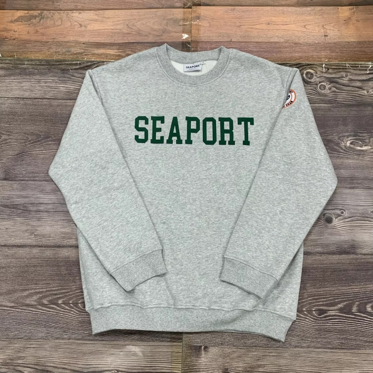 Gray seaport crewneck sweatshirt