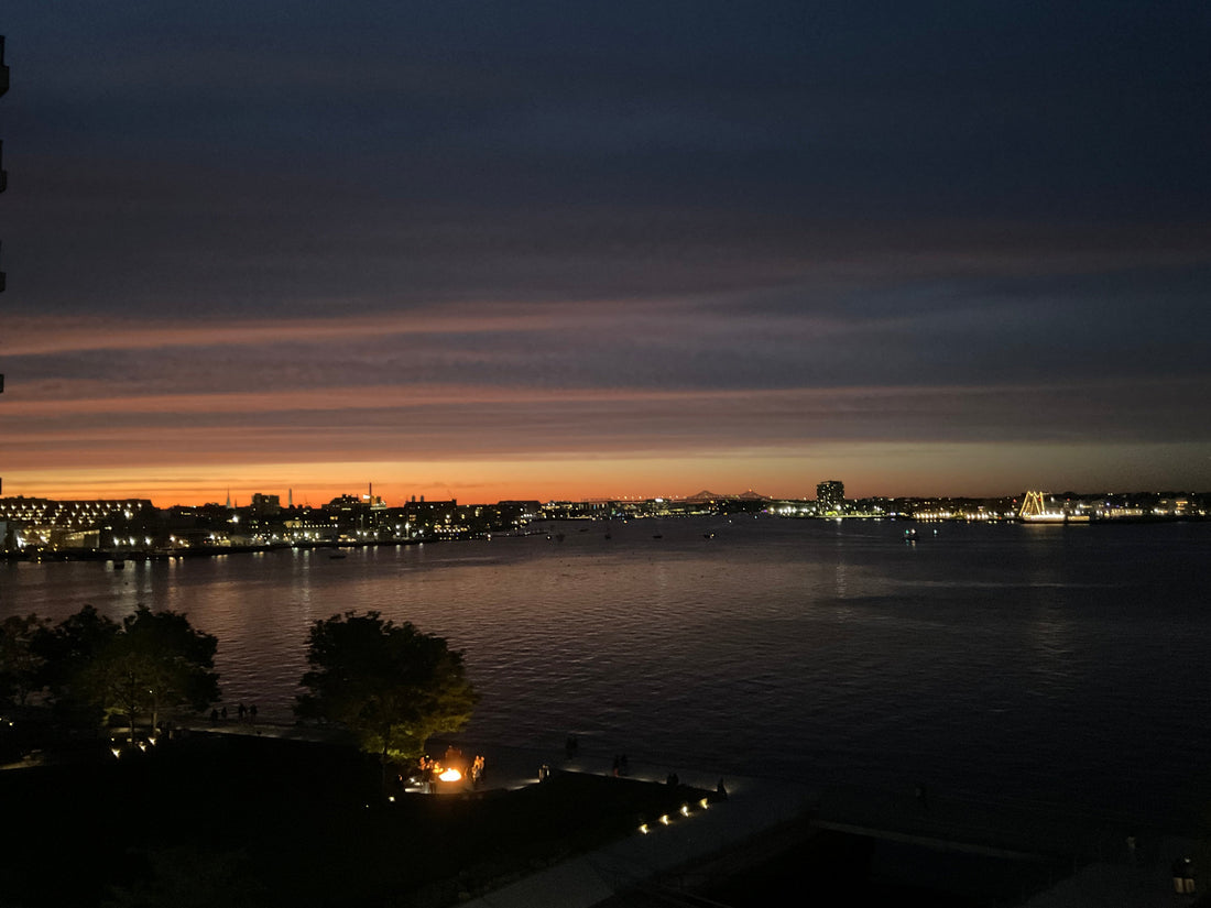 Boston Harbor sunset