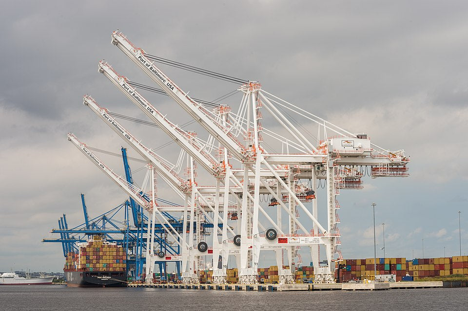 Port of Baltimore container cranes