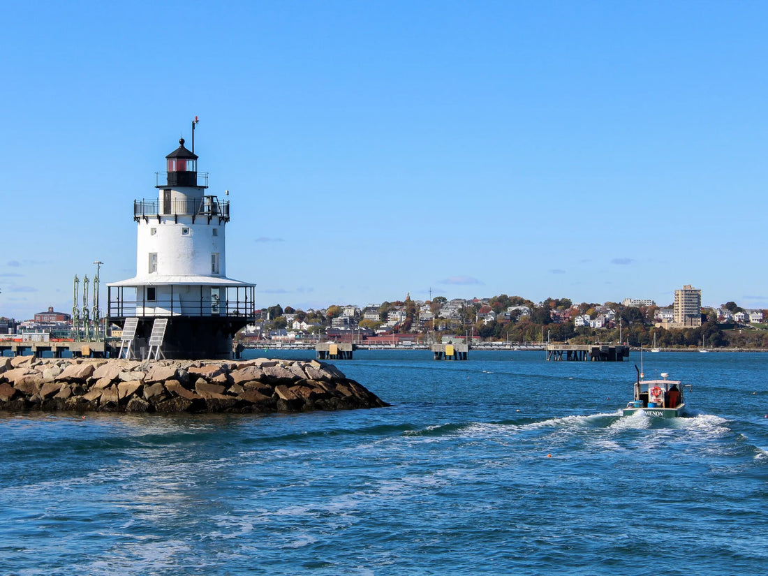 Maine coast and lighthouse