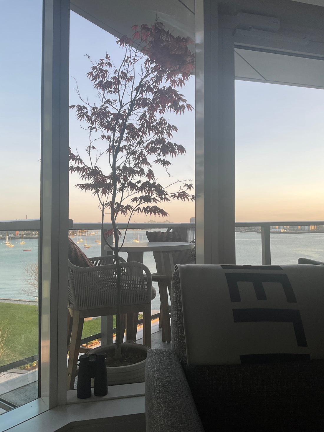 Water view of harbor from condo