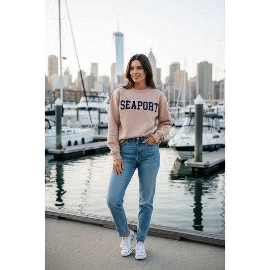 How to Style a Pink-Coral Hoodie from Seaport