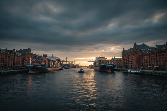 Port of Hamburg waterview