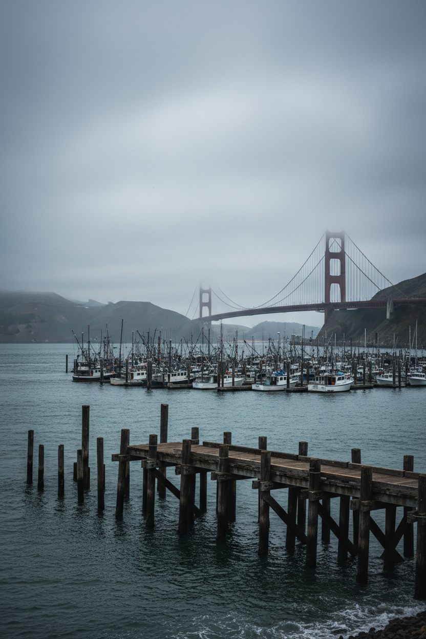 San Francisco Bay foggy 