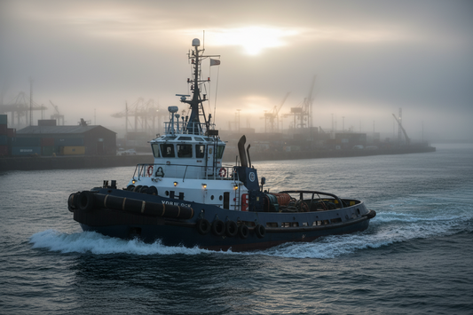 Tug boat on harbor