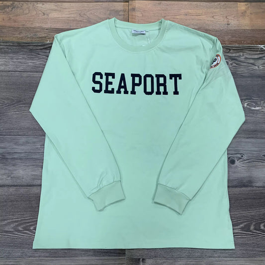 Mint Green Heavyweight Long Sleeve T-Shirt – Stylish, Durable, and Versatile