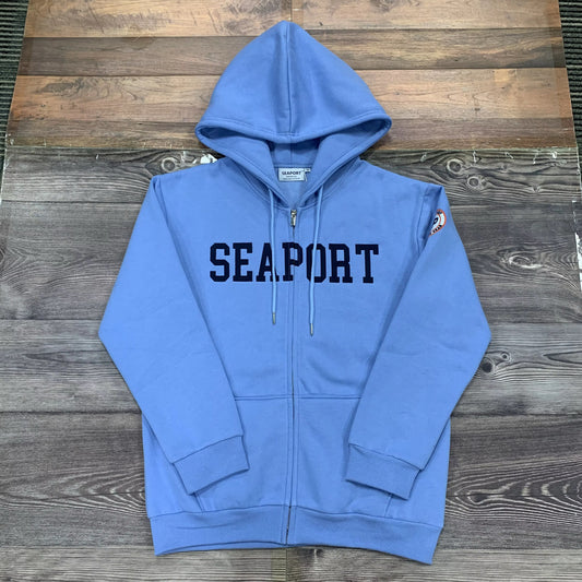 Indigo Zip Hoodie