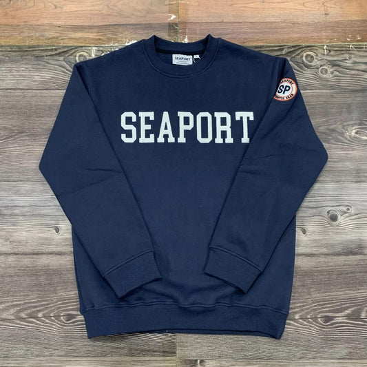 Navy Blue Heavyweight Crewneck Sweatshirt