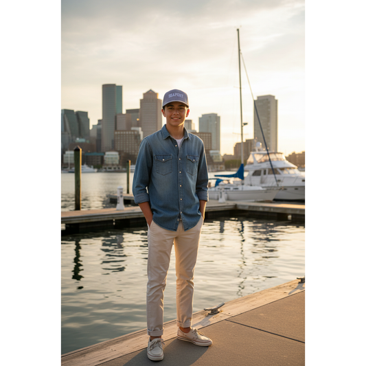 Gray on Gray Mesh Hat with Classic Logo